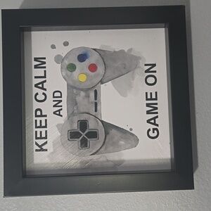 Framed 'Keep Calm and Game On" Hobby Lobby Art
